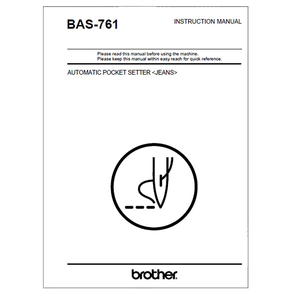Brother BAS-761 Instruction Manual image # 116751