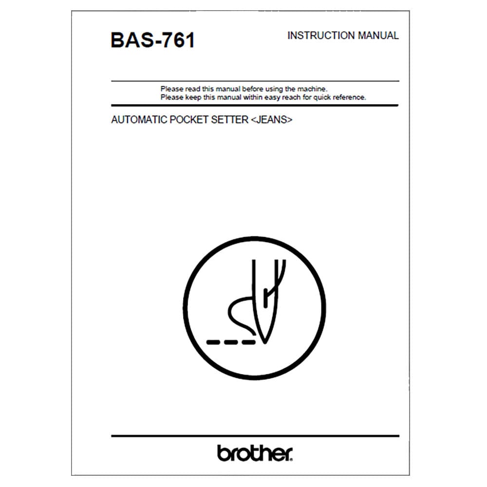 Brother BAS761 Instruction Manual