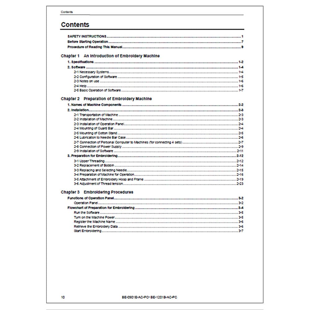 Brother BE-0901E-AC-PC Instruction Manual image # 115295