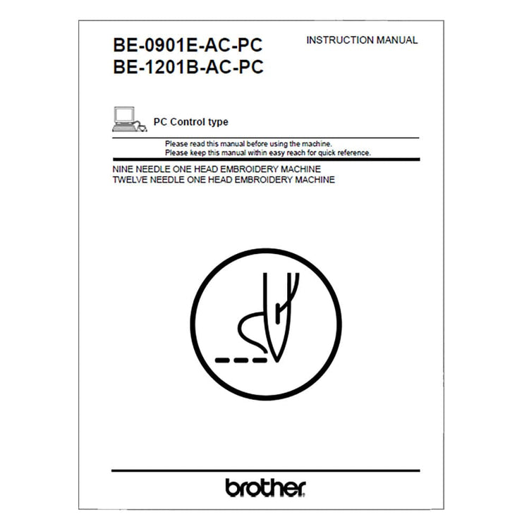 Brother BE-1201B-AC-PC Instruction Manual image # 116805