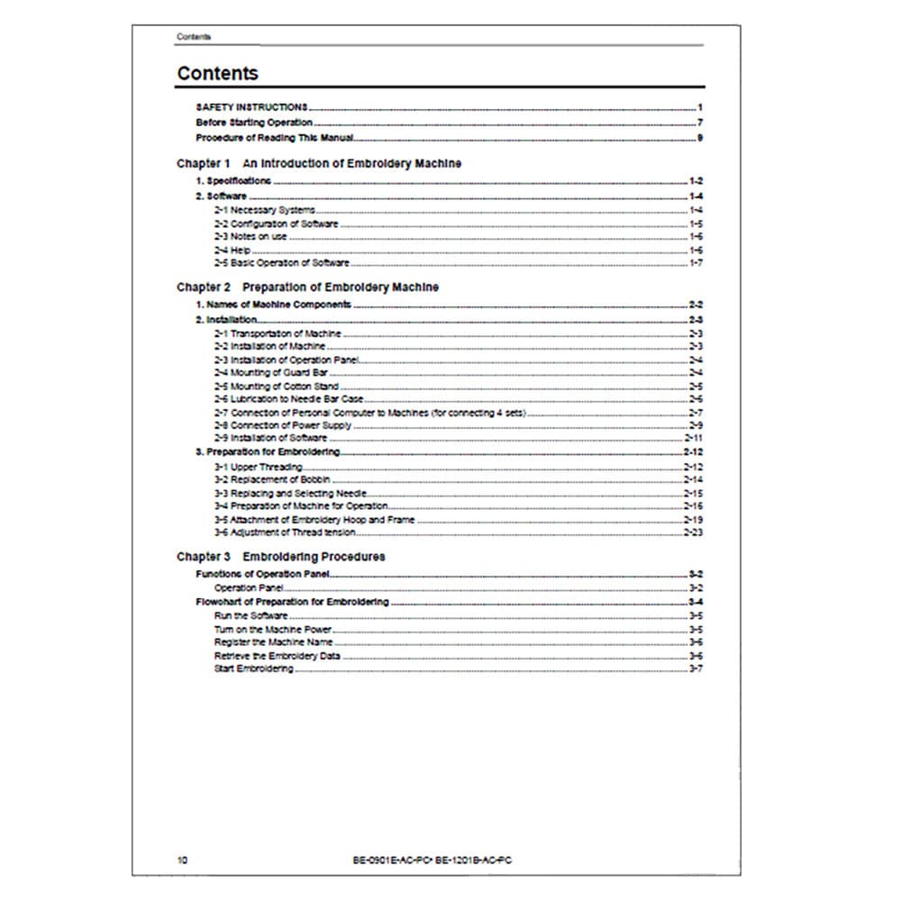 Brother BE-1201B-AC-PC Instruction Manual image # 116807