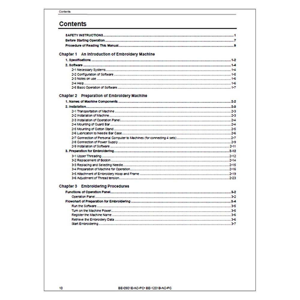 Brother BE-1201B-AC Instruction Manual image # 116781