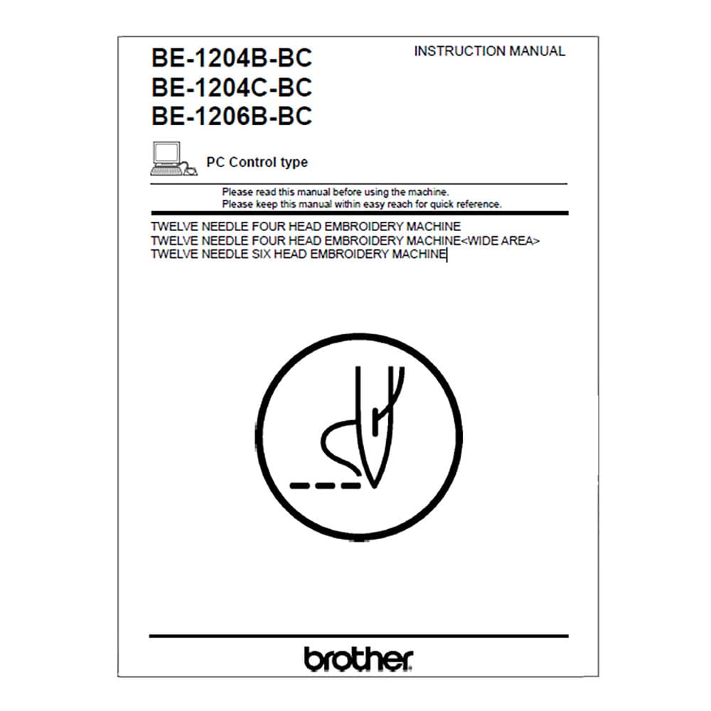 Brother BE-1206B-BC Instruction Manual image # 116794