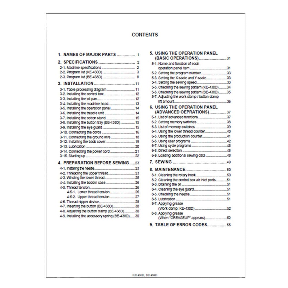 Brother BE-438D Instruction Manual image # 116802