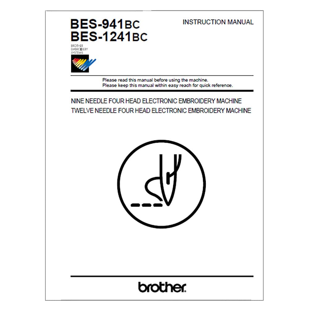 Brother BES-1241BC Instruction Manual image # 116850