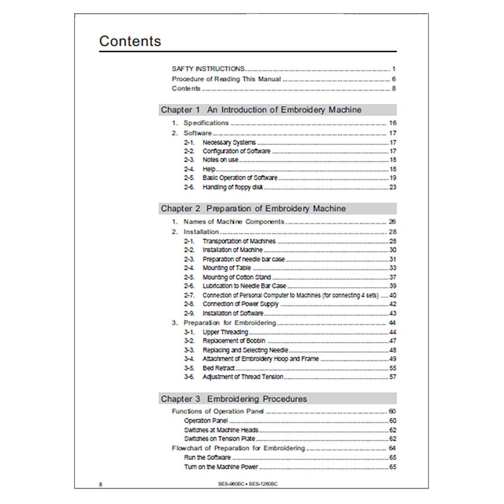 Brother BES-1260BC Instruction Manual image # 116858