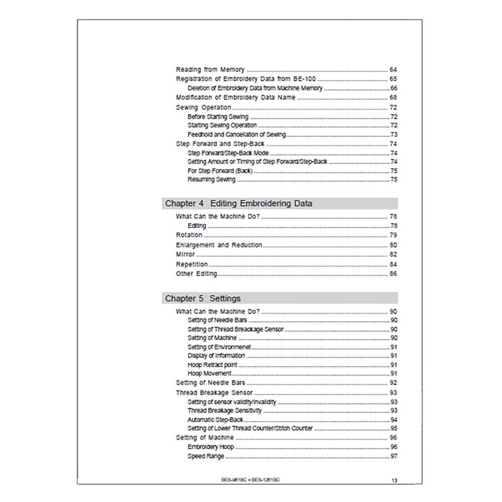 Brother BES-1261BC Instruction Manual image # 116864
