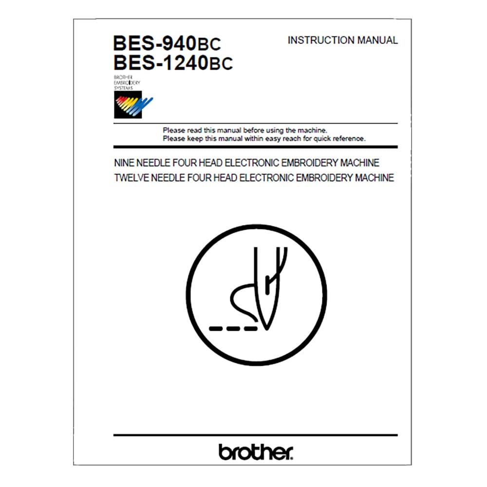 Brother Industrial BES-940C Instruction Manual image # 116969