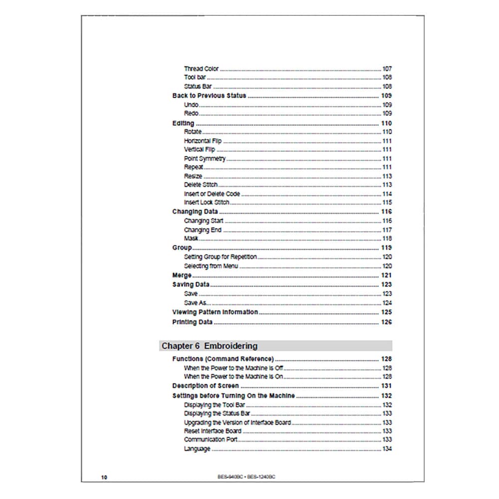 Brother Industrial BES-940C Instruction Manual image # 116971