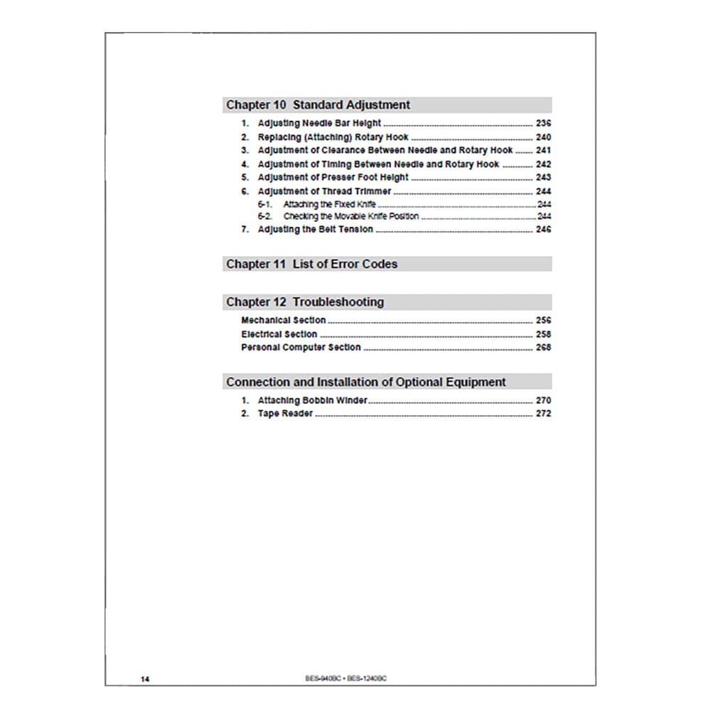 Brother Industrial BES-940C Instruction Manual image # 116974