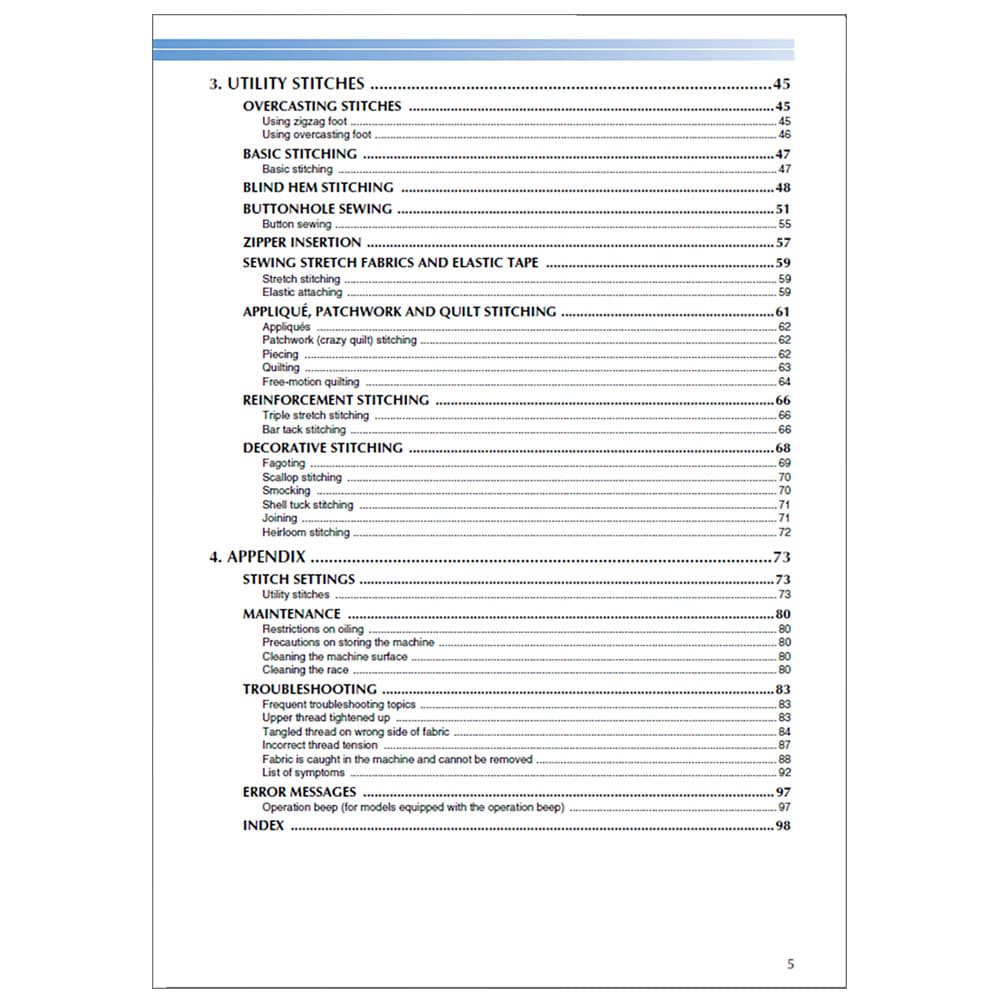 Brother CE-8080PRW Instruction Manual image # 117098