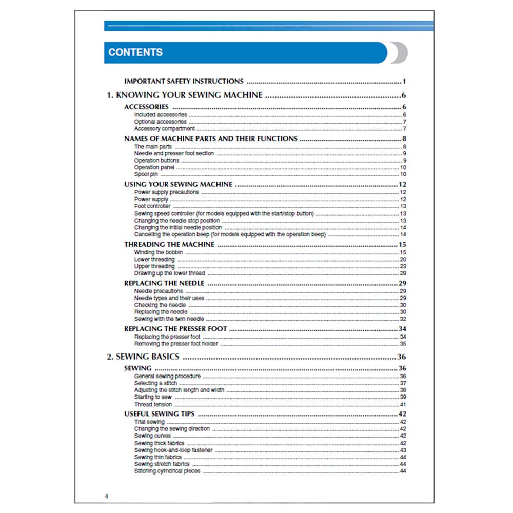 Brother CE1100PRW Instruction Manual image # 115532