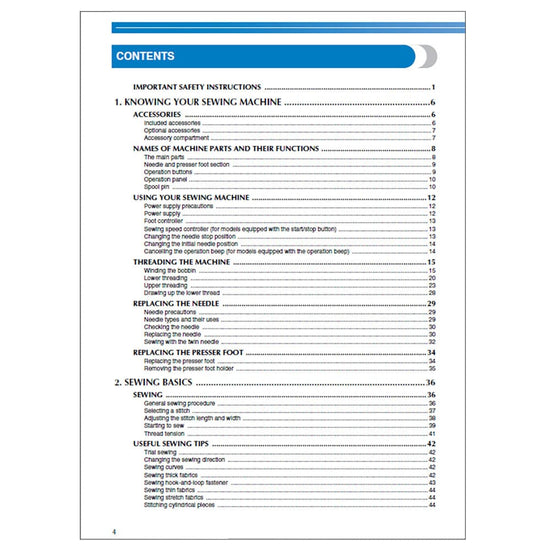 Brother CE1100PRW Instruction Manual