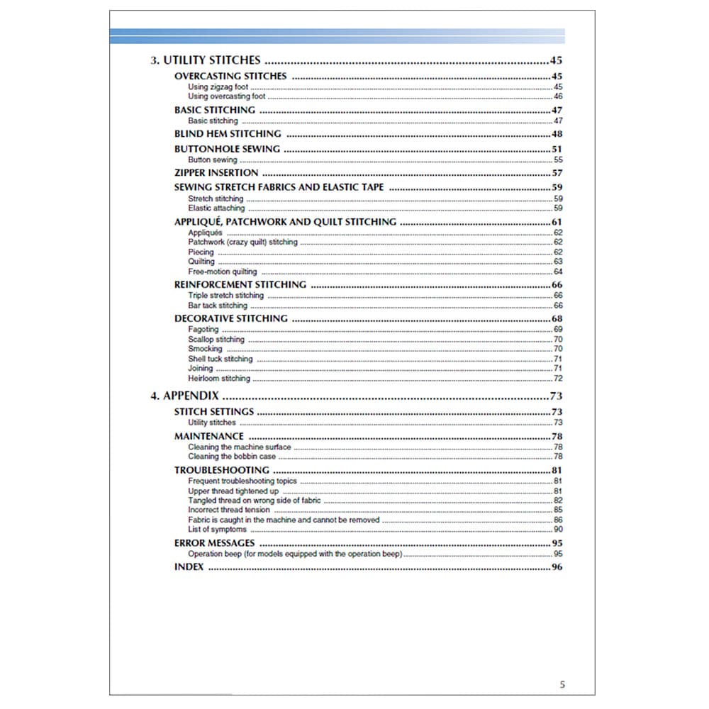 Brother CS-5055PRW Instruction Manual image # 117122