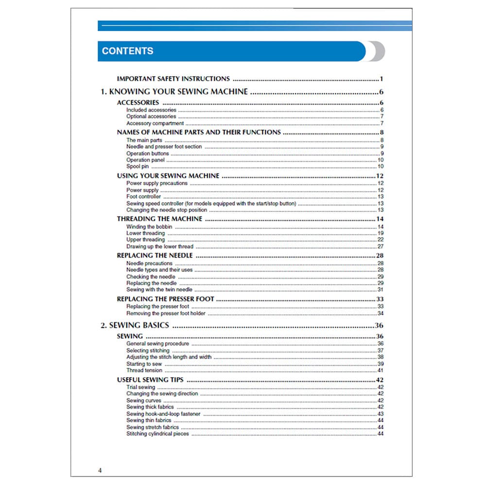 Brother CS-5055PRW Instruction Manual image # 117123