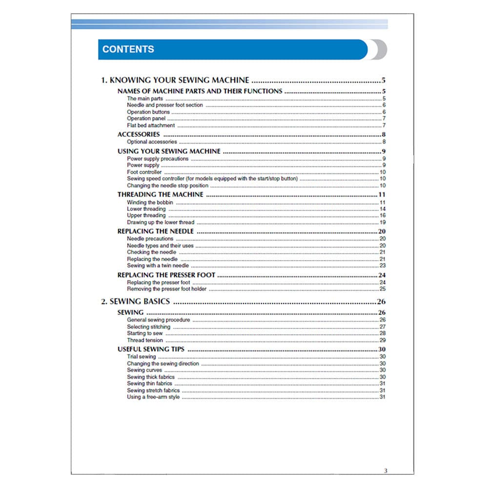 Brother CS-100T Instruction Manual image # 118015