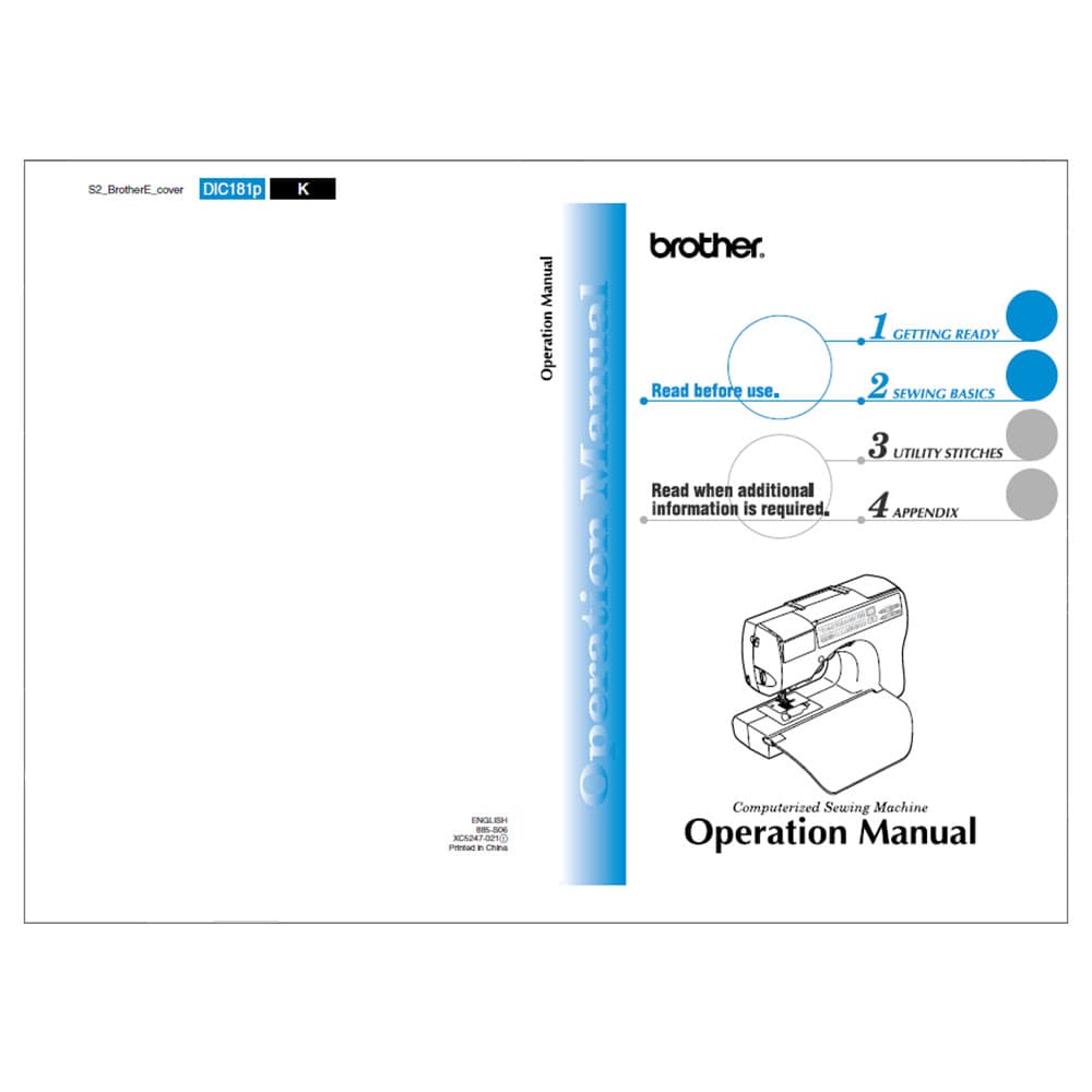 Brother CS-80 Instruction Manual image # 118022