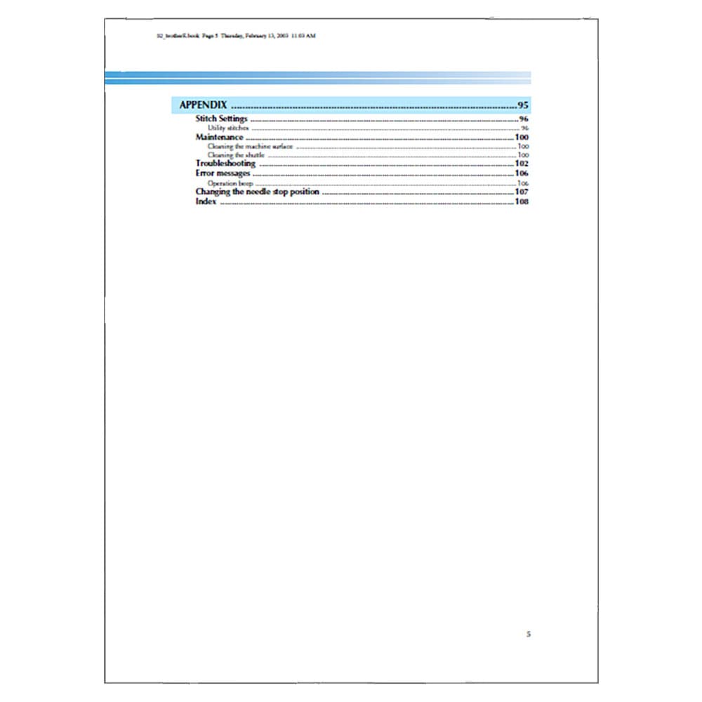 Brother CS-80 Instruction Manual image # 118024