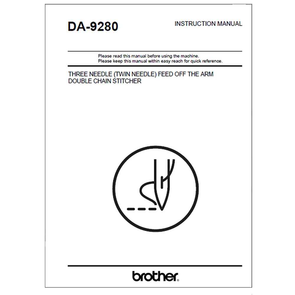 Brother DA-9280 Instruction Manual image # 117170