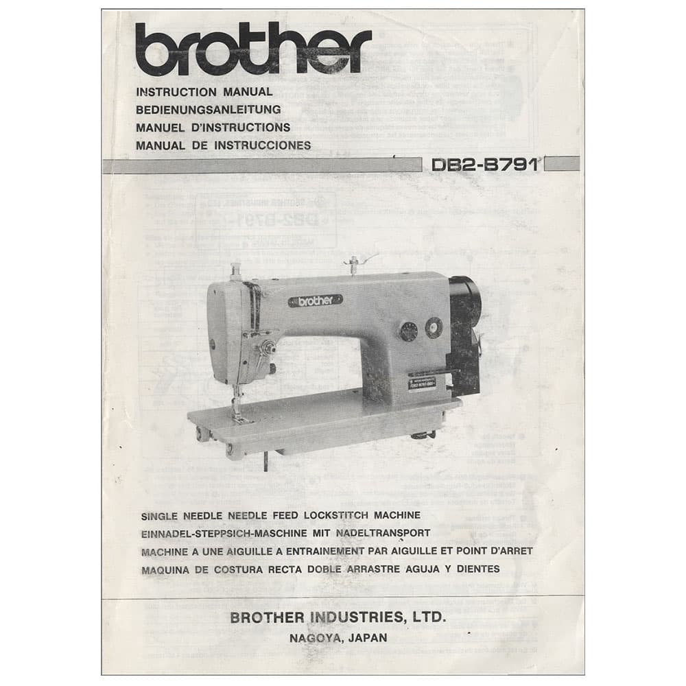 Brother DB2-B791 Instruction Manual