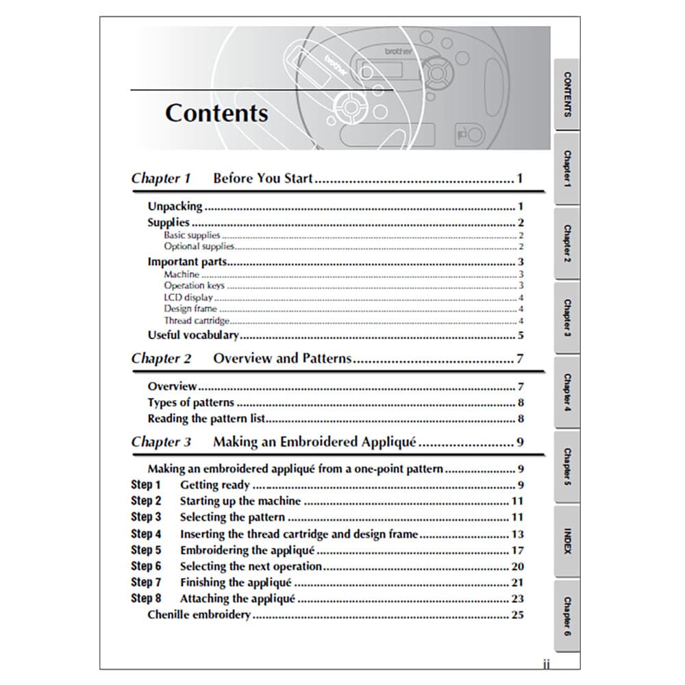 Brother E-100M Instruction Manual image # 118037