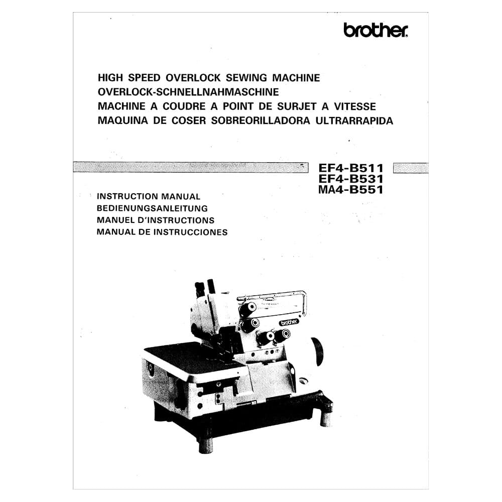 Brother Overlock EF4-B531 Instruction Manual image # 117181