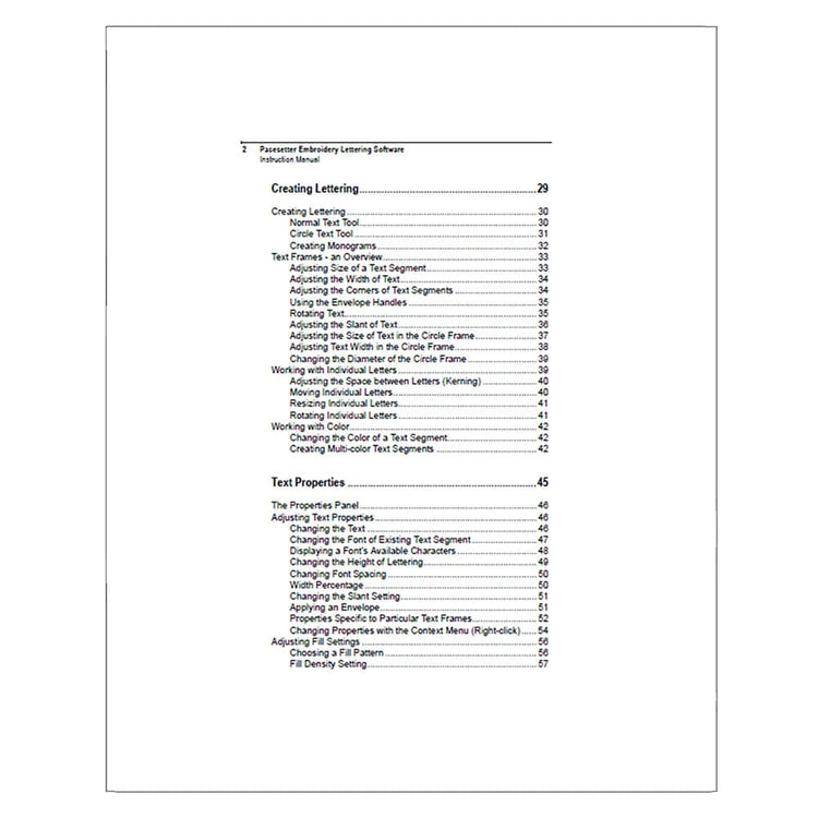 Brother ELS Lettering Instruction Manual