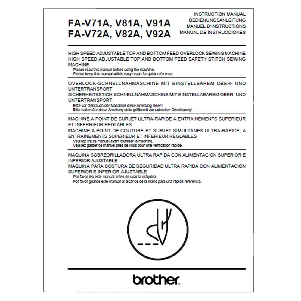 Brother FA-V71A Instruction Manual image # 117187