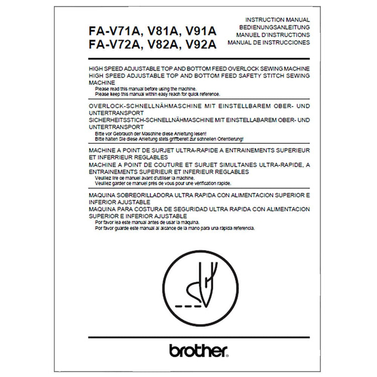Brother FA-V81A Instruction Manual image # 117189