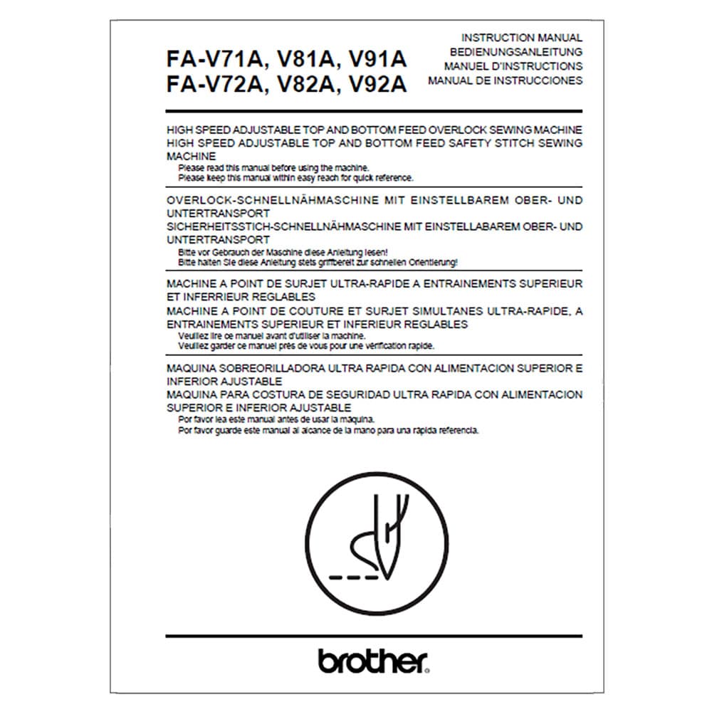 Brother FA-V92A Instruction Manual image # 117192