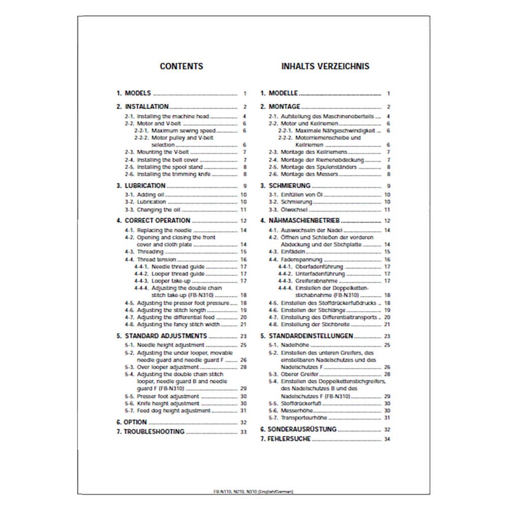 Brother FB-N310 Instruction Manual image # 117197