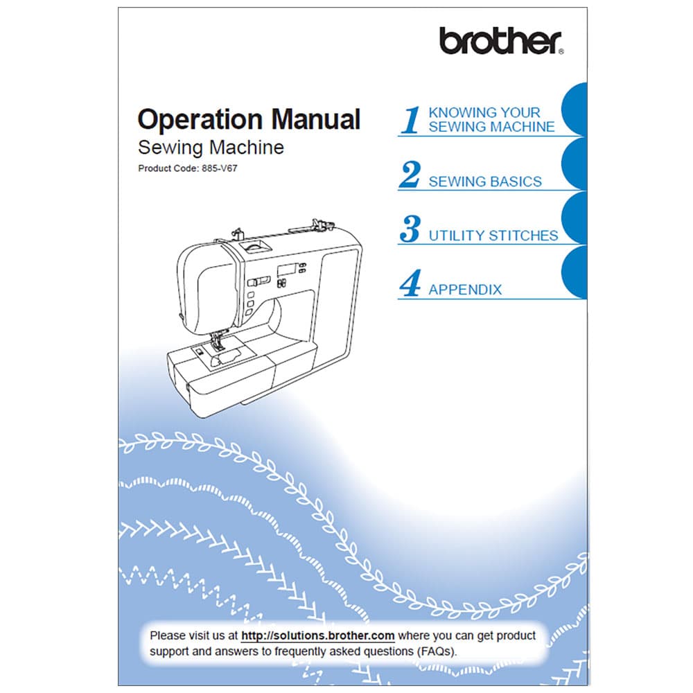 Brother HC1850 Instruction Manual image # 115317