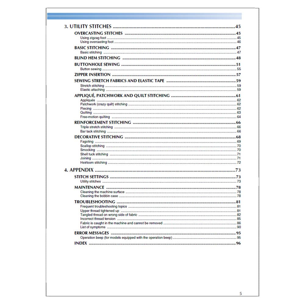 Brother HS-2500 Instruction Manual image # 117212
