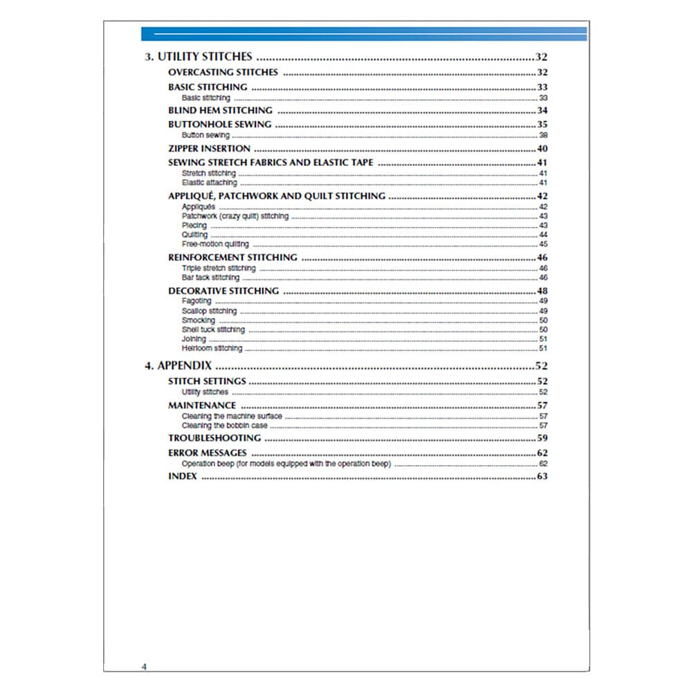 Brother HS-1000 Instruction Manual image # 118154