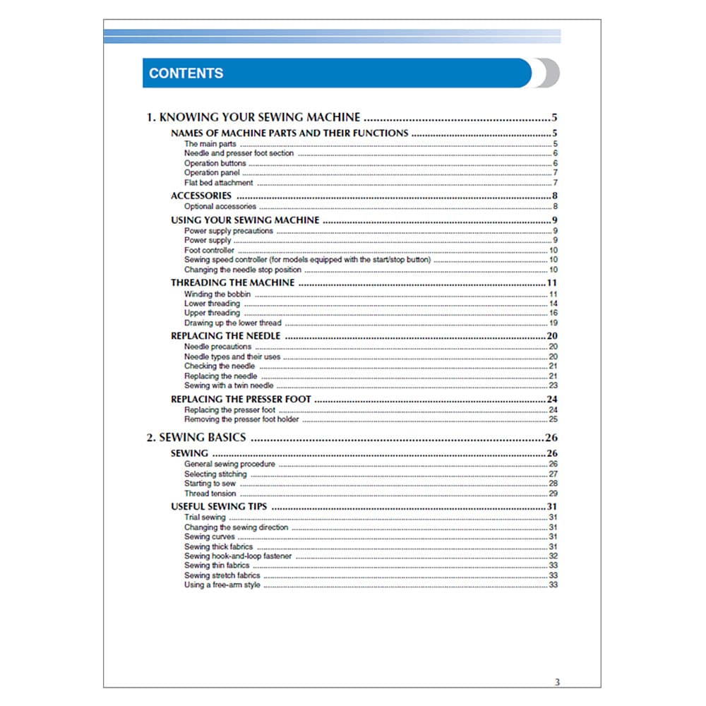 Brother HS-2000 Instruction Manual image # 118158