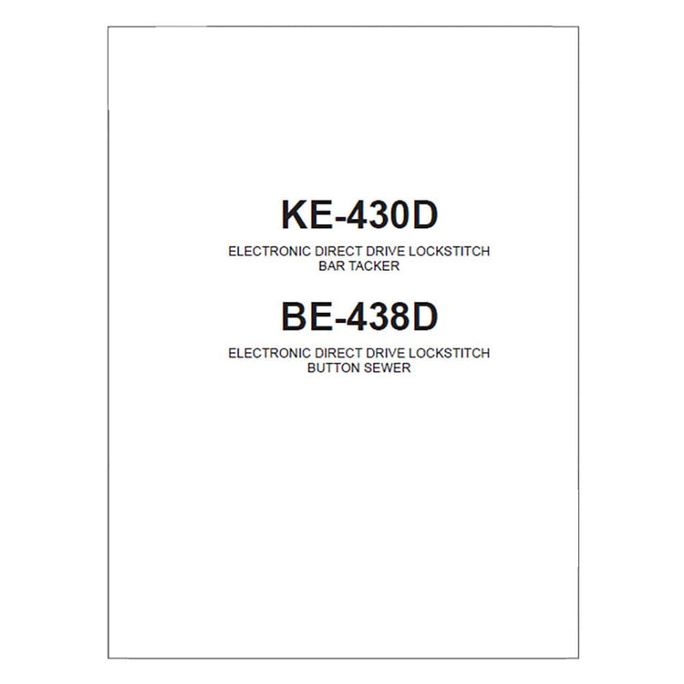 Brother KE-430D Instruction Manual image # 117272