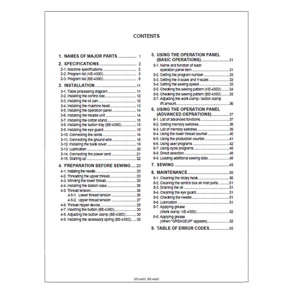 Brother KE-430D Instruction Manual image # 117271
