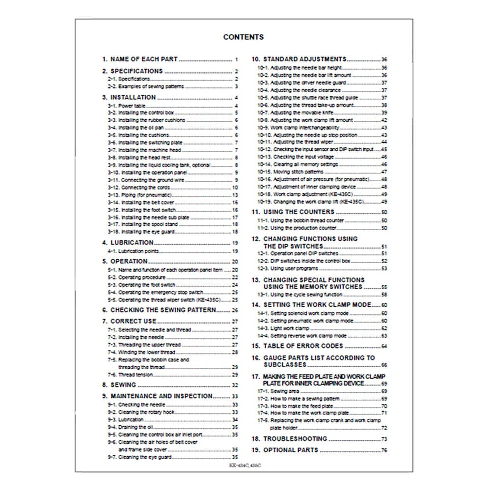 Brother KE-434C Instruction Manual image # 117274