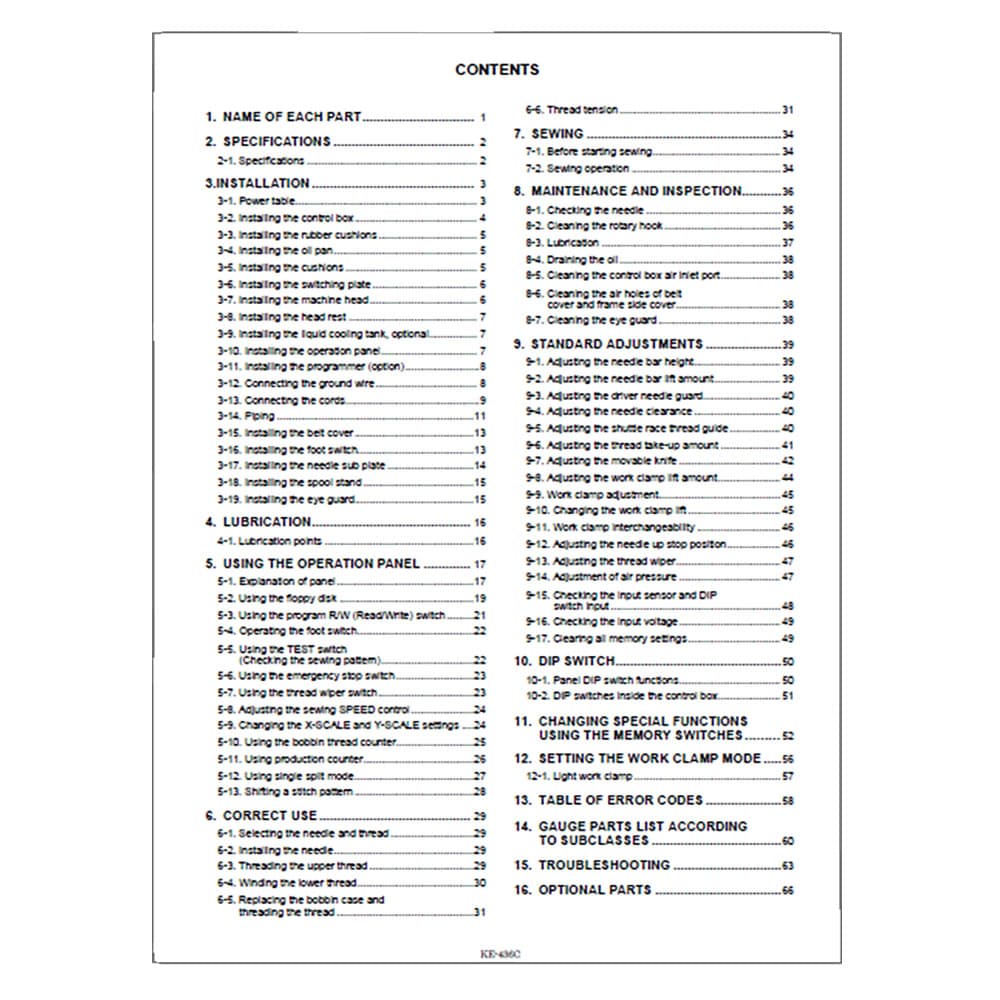 Brother KE-436C Instruction Manual image # 117302
