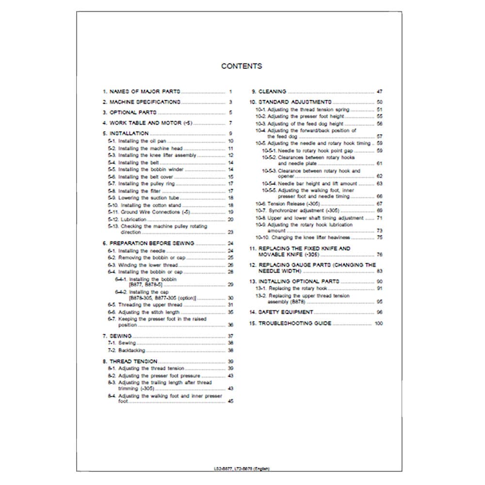 Brother LS2-B877 Instruction Manual image # 117439