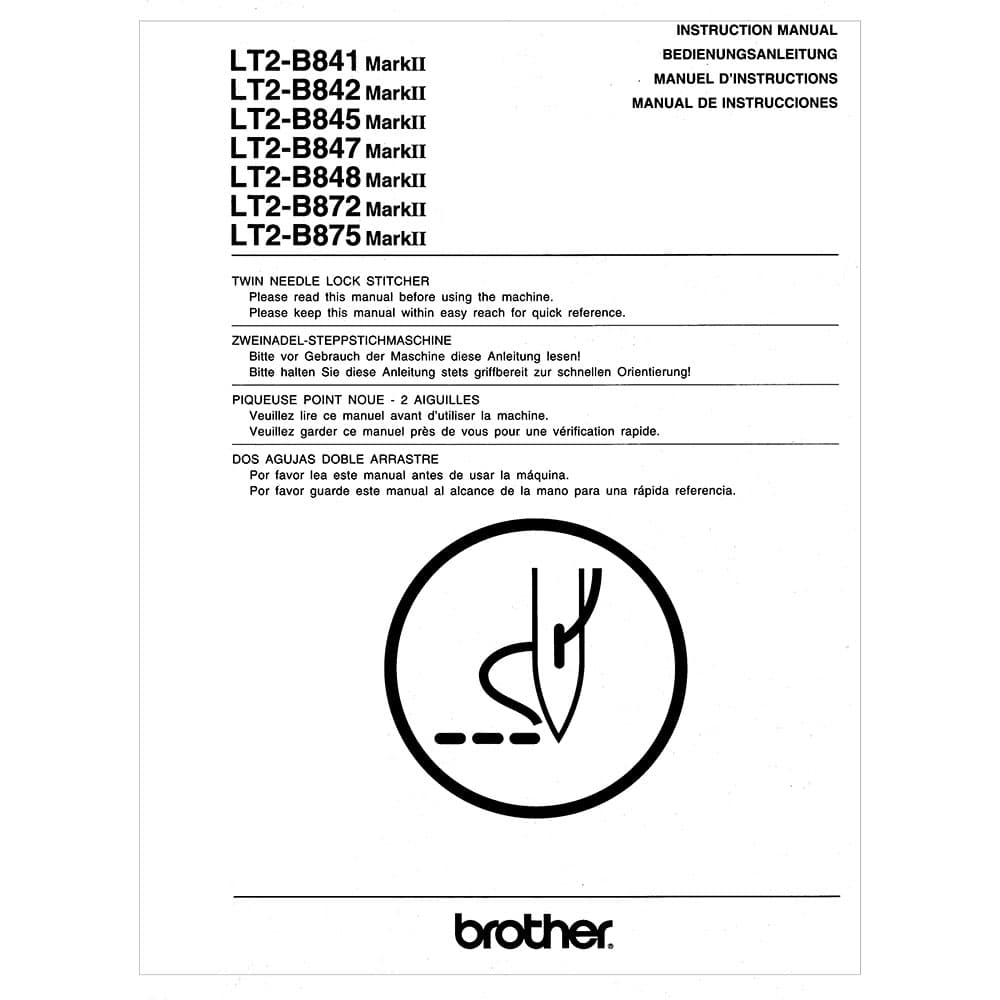 Brother LT2-B872 Mark II Instruction Manual image # 117500
