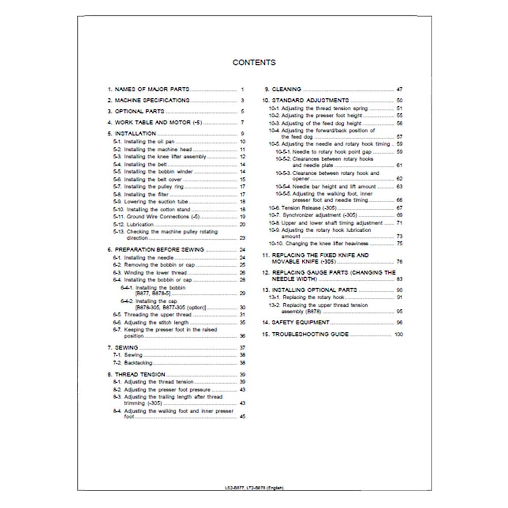 Brother LT2-B878 Instruction Manual image # 117506