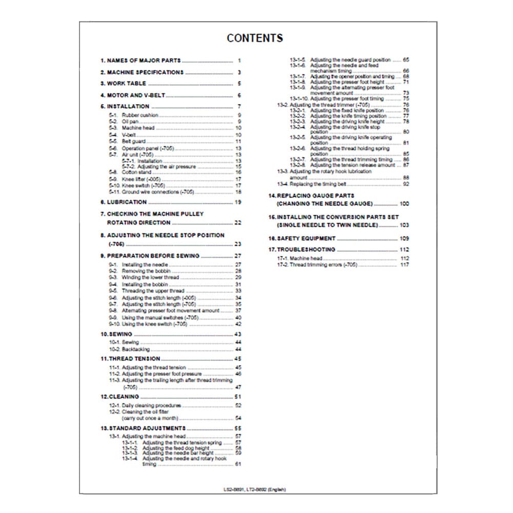 Brother LT2-B892 Instruction Manual image # 117507