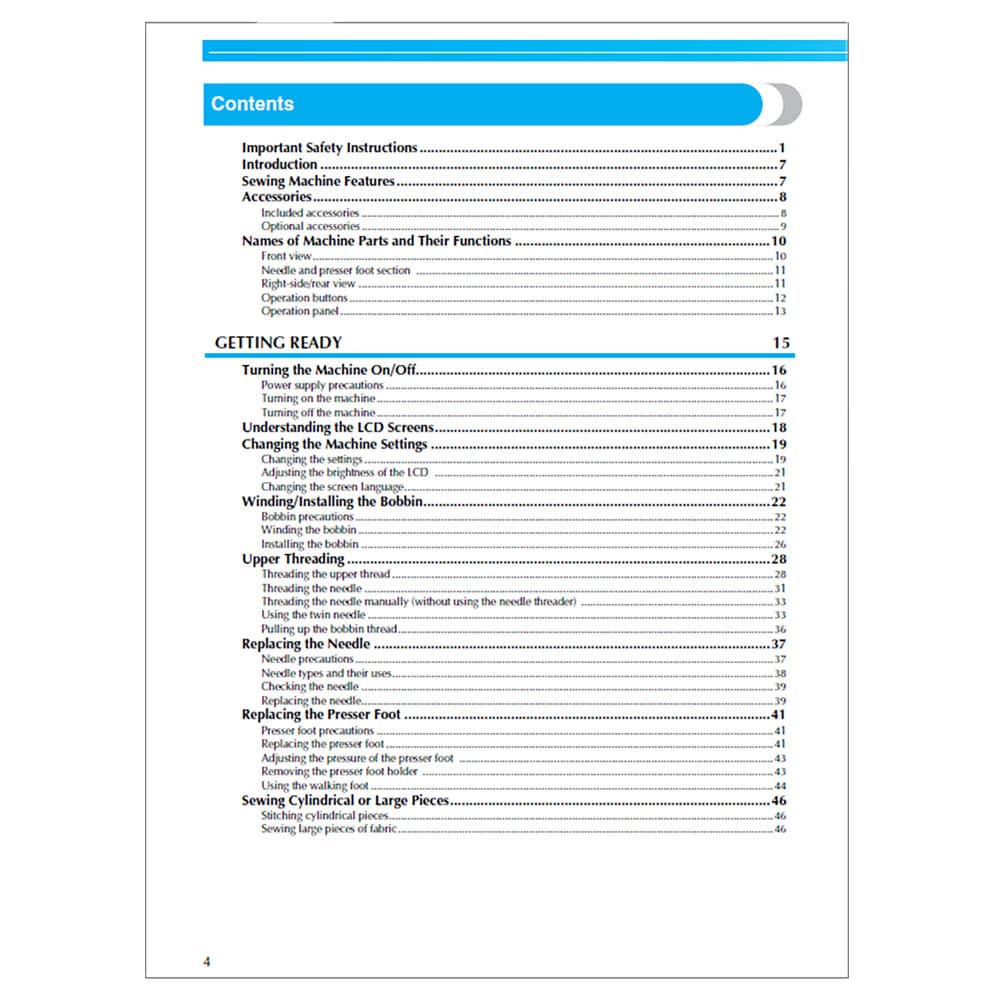 Brother NX-650 Instruction Manual image # 118310