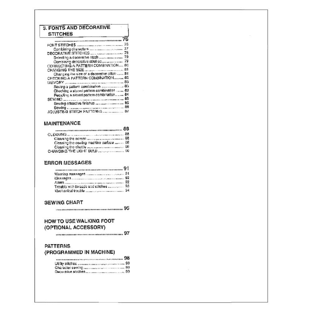 Brother PC-3000 Instruction Manual image # 118344
