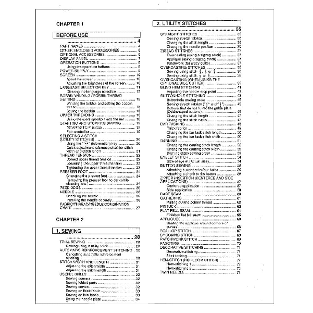 Brother PC-3000 Instruction Manual image # 118345