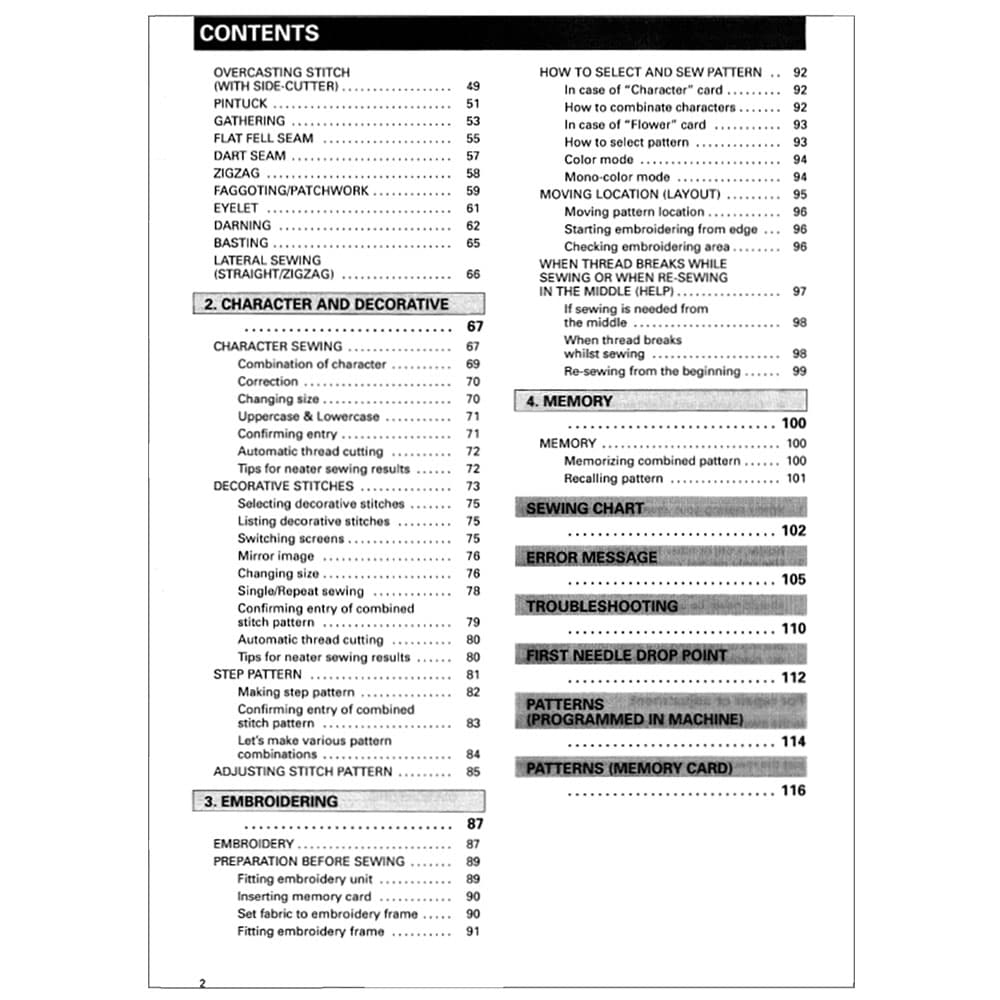 Brother PC-7500 Instruction Manual image # 118357