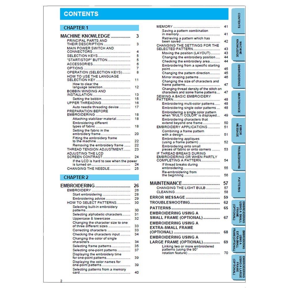 Brother PE-150 Instruction Manual image # 118371