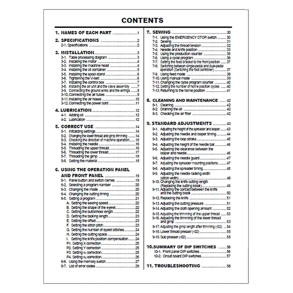 Brother RH-9800 Instruction Manual image # 117627