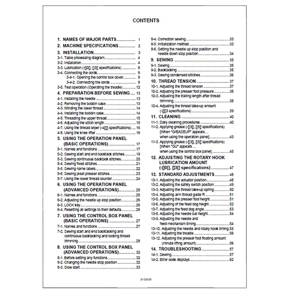 Brother S-7200B Instruction Manual image # 115273